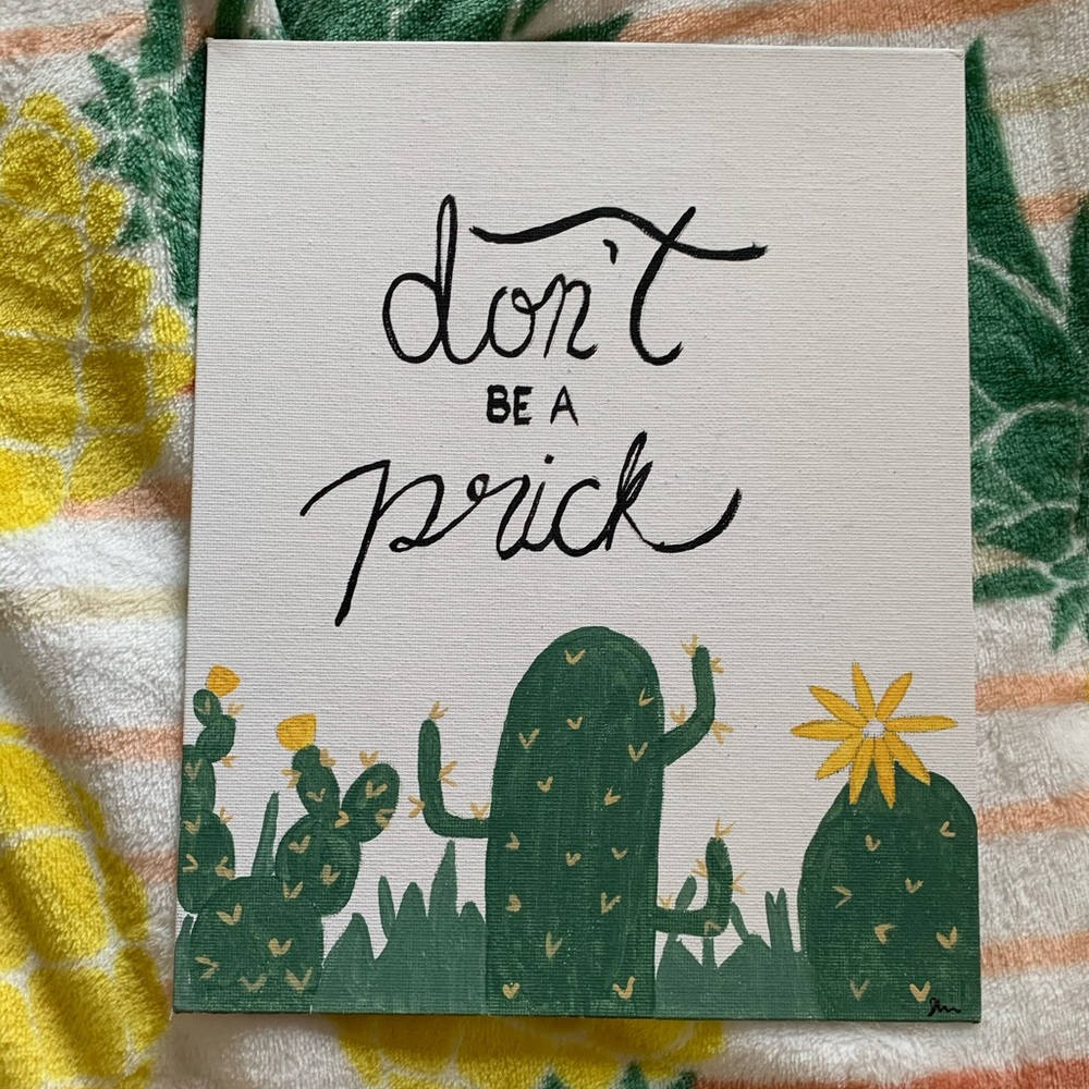 8x10 hand painted canvas